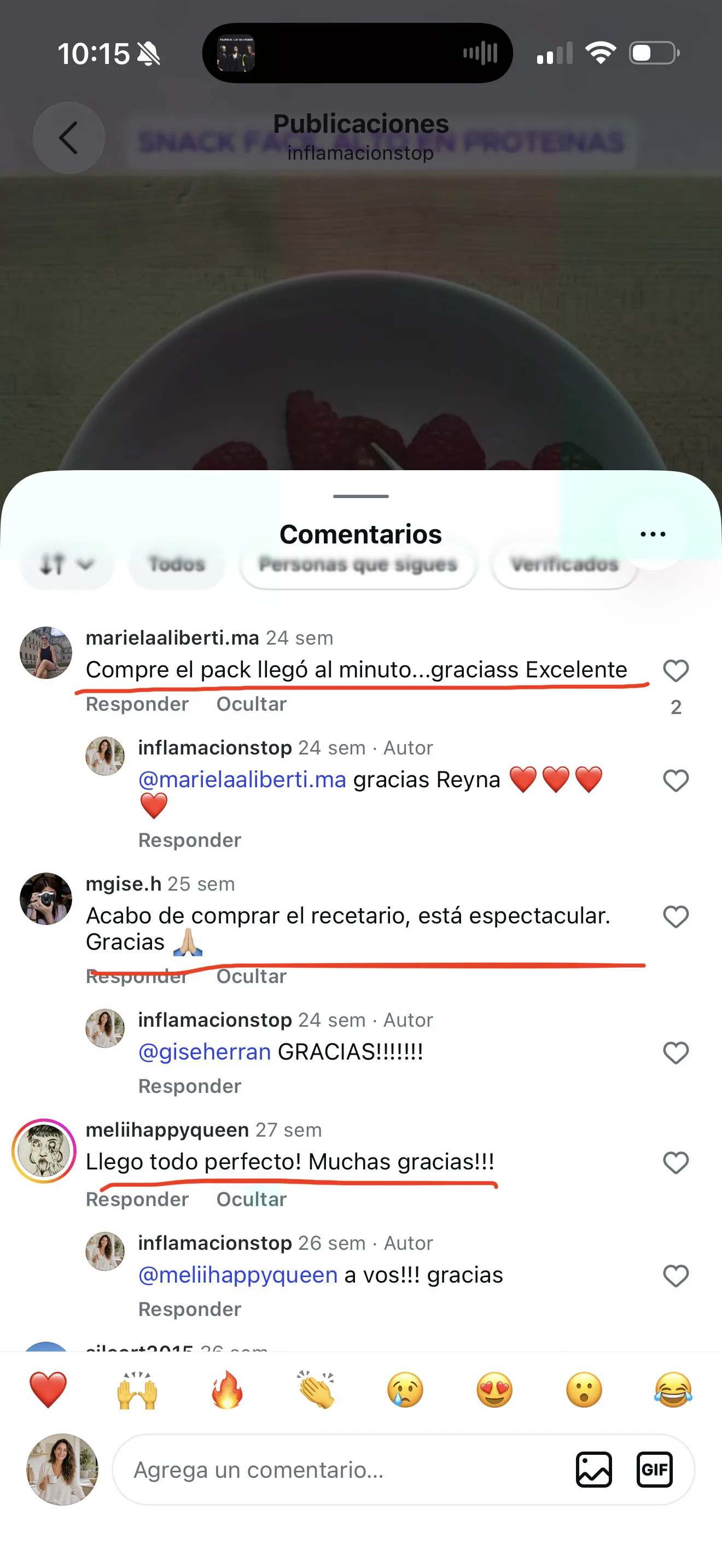 Testimonio de clienta